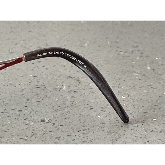 Takumi Patented Technology Eyeglasses Frames ONLY T9692 50/16 130 30 red - Picture 8 of 15